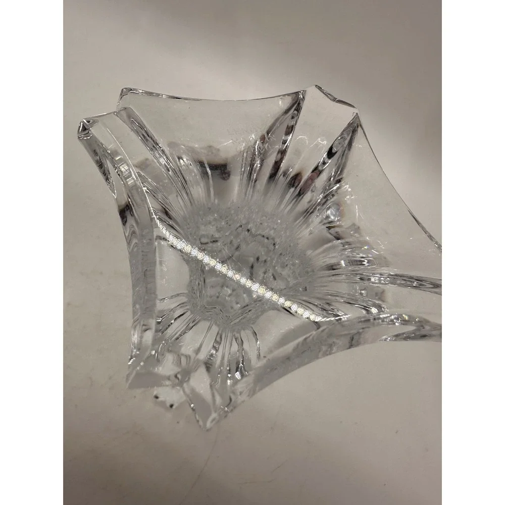 Lenox Czech Crystal Candlestick Holders Pair 4